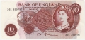 Bank Of England 10 Shilling Notes Portrait 10 Shillings, from 1967